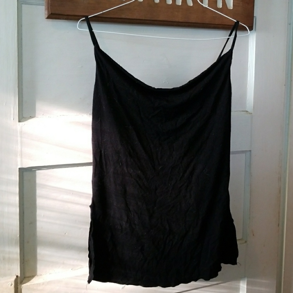 Black tank top